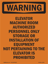 Elevator Machine Room Authorized Personnel