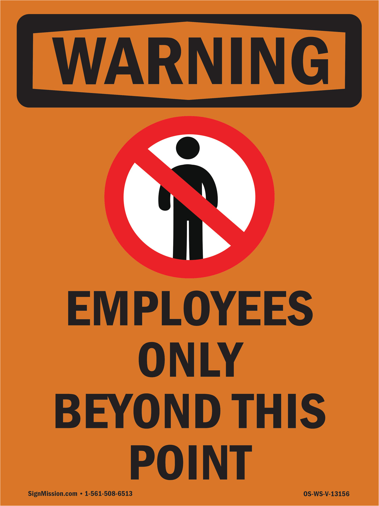 Employees Only Beyond This Point Bilingual