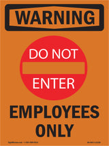 Employees Only With Symbol