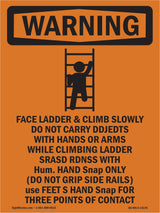 Face Ladder And Climb Slowly Do With Symbol