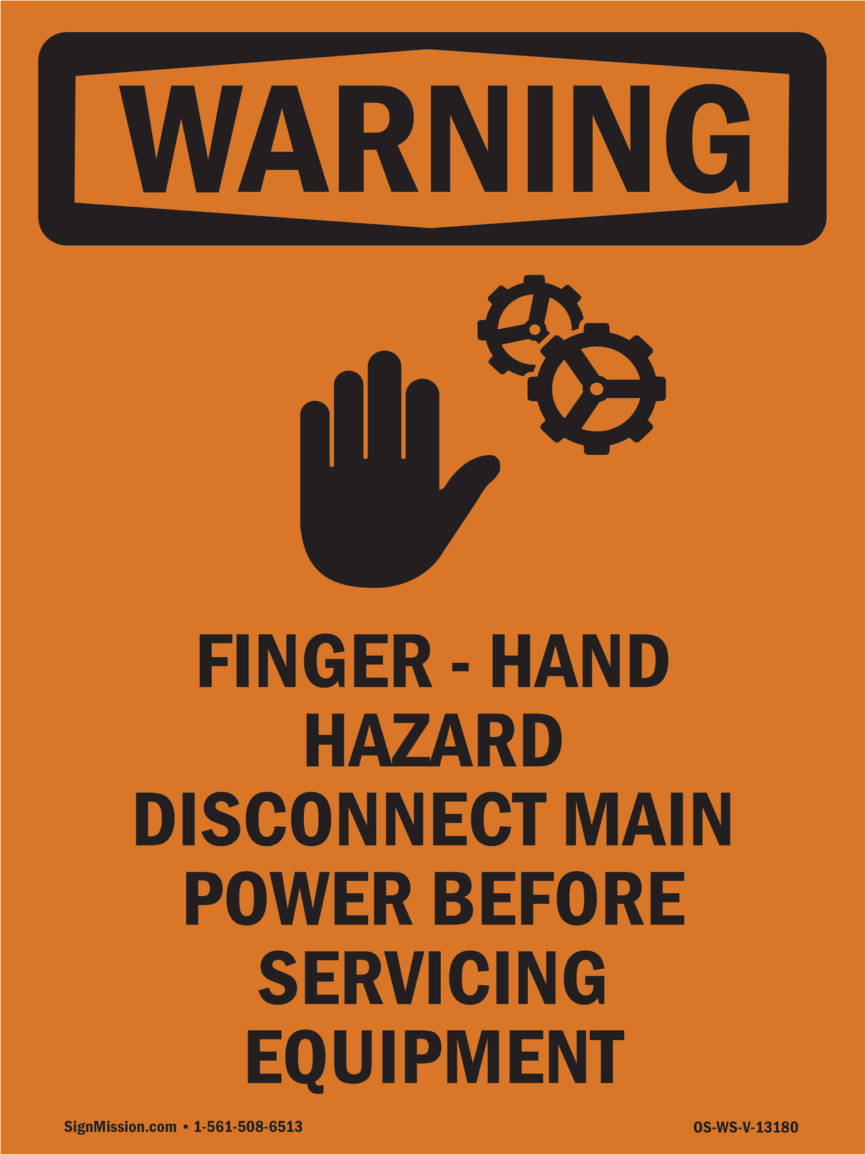 Finger - Hand Hazard Bilingual