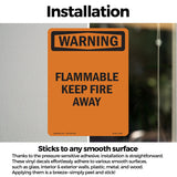 Flammable Keep Fire Away