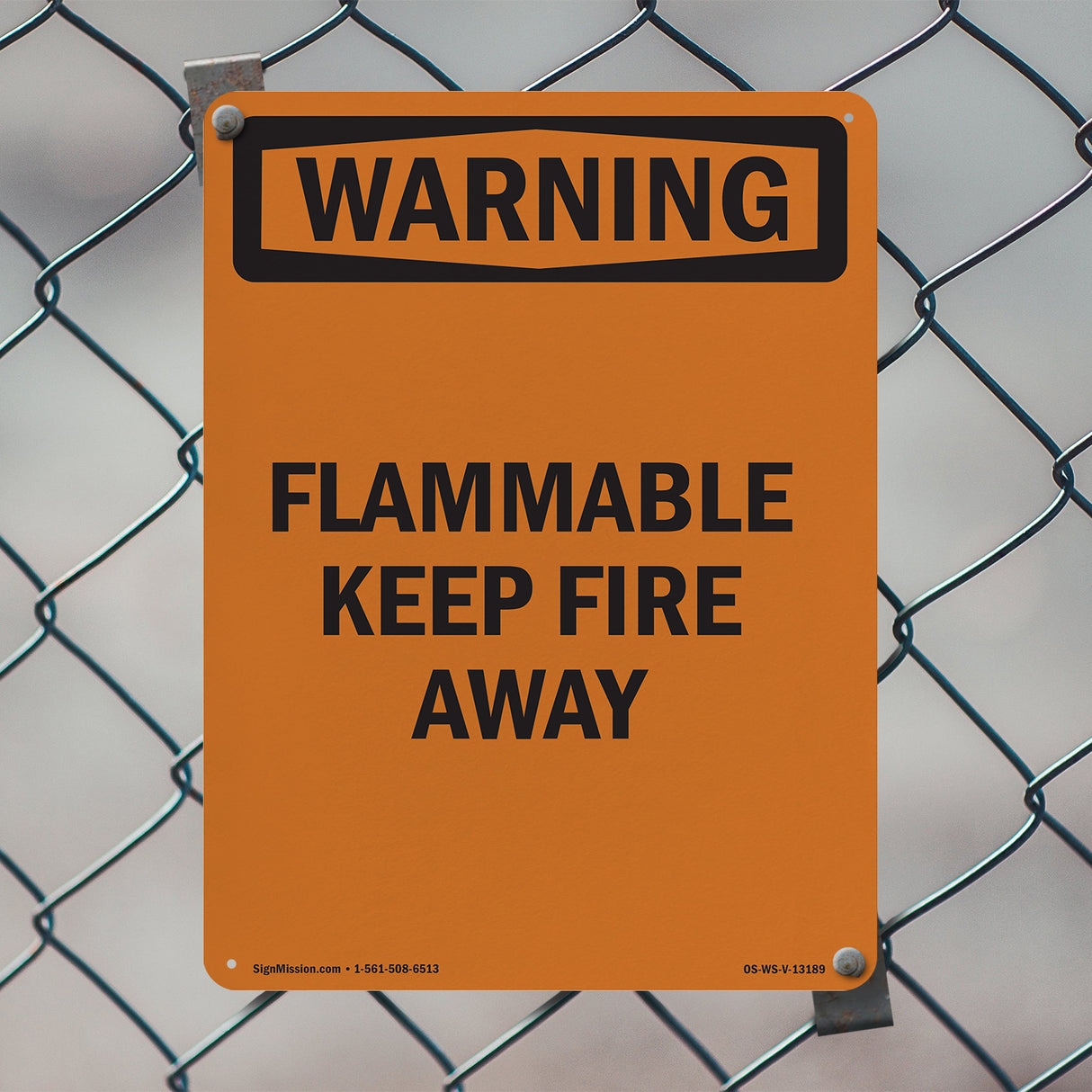 Flammable Keep Fire Away