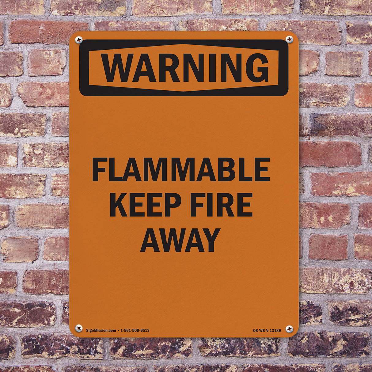 Flammable Keep Fire Away