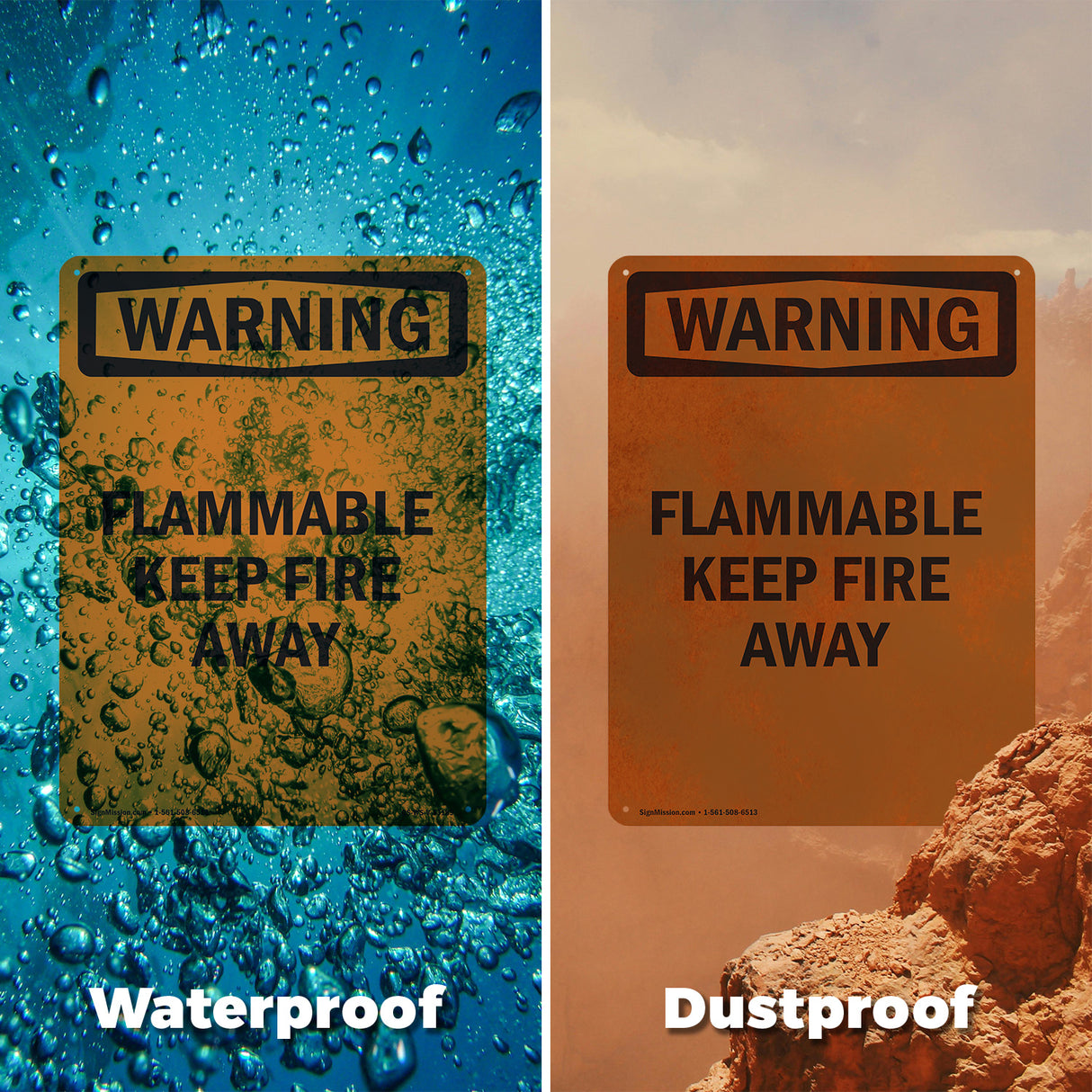 Flammable Keep Fire Away