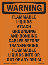 Flammable Liquids Attach Grounding And Bonding