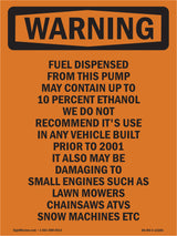 Fuel Dispensed From This Pump May Contain