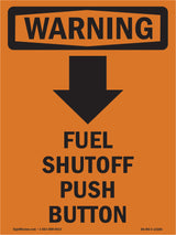Fuel Shutoff Push Button [Down Arrow] With Symbol