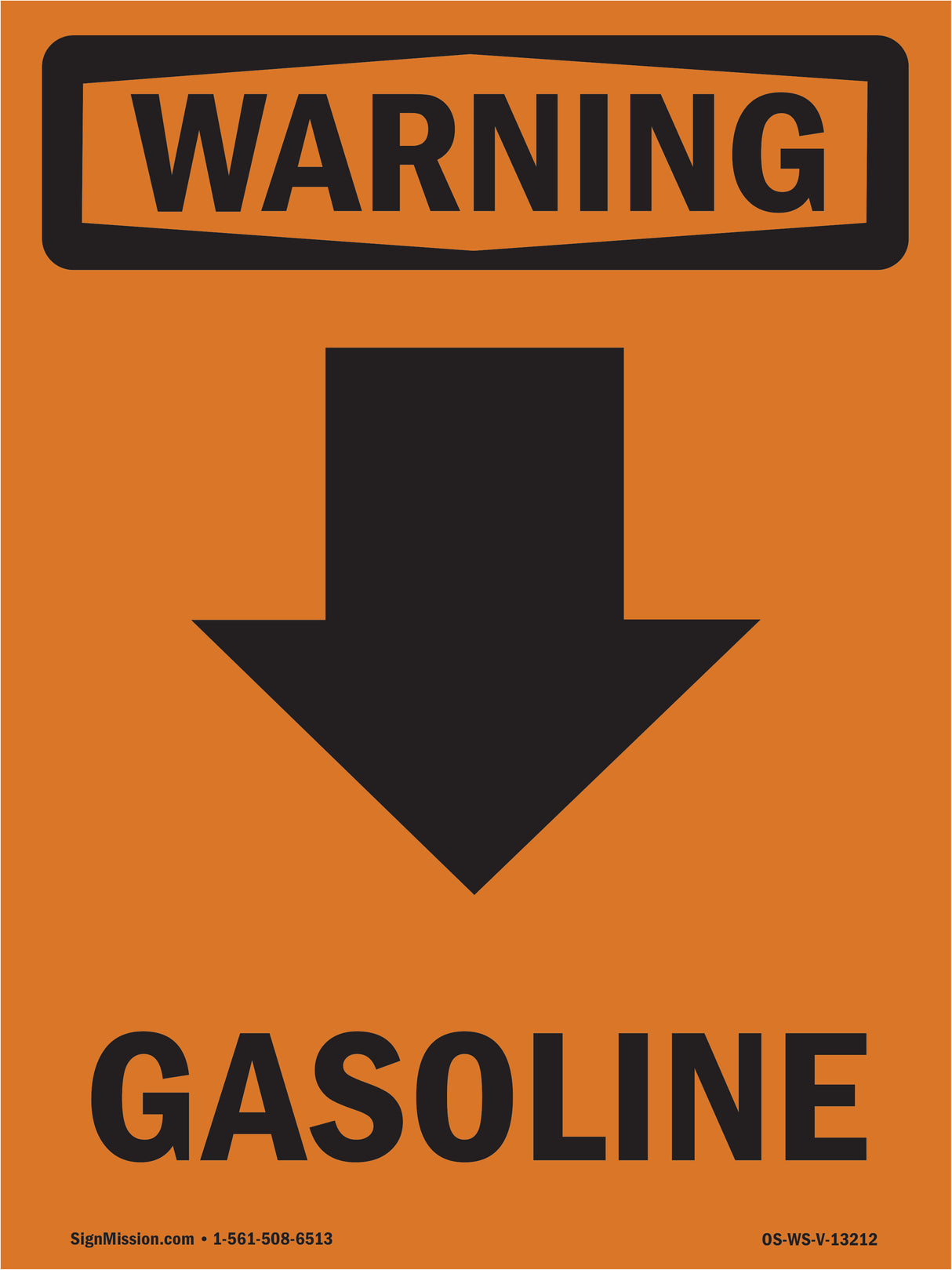 Gasoline [Down Arrow] With Symbol