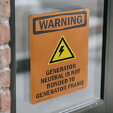 Generator Neutral Is Not Bonded With Symbol