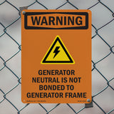 Generator Neutral Is Not Bonded With Symbol