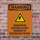 Generator Neutral Is Not Bonded With Symbol