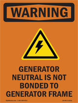 Generator Neutral Is Not Bonded With Symbol