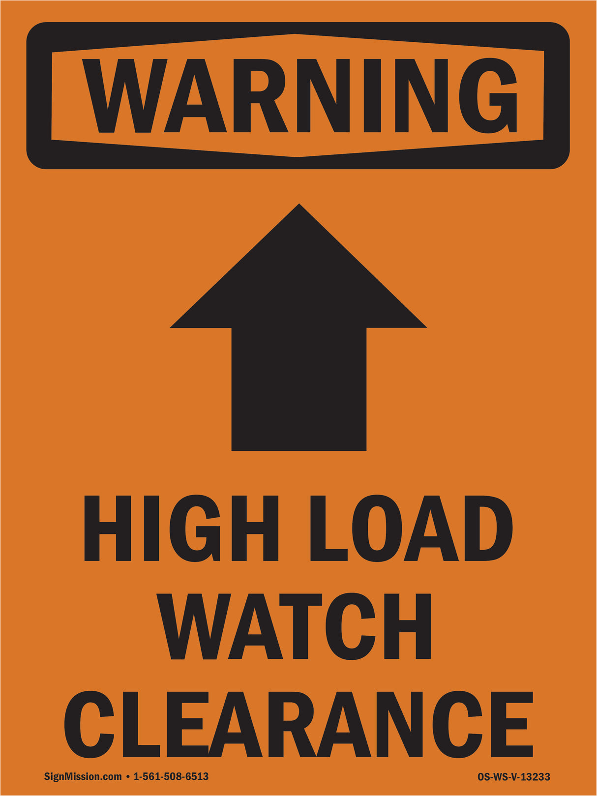High Load Watch Clearance [Up Arrow] With Symbol