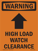 High Load Watch Clearance [Up Arrow] With Symbol