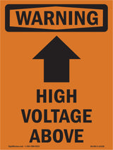 High Voltage Above With Symbol