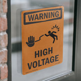 High Voltage With Symbol