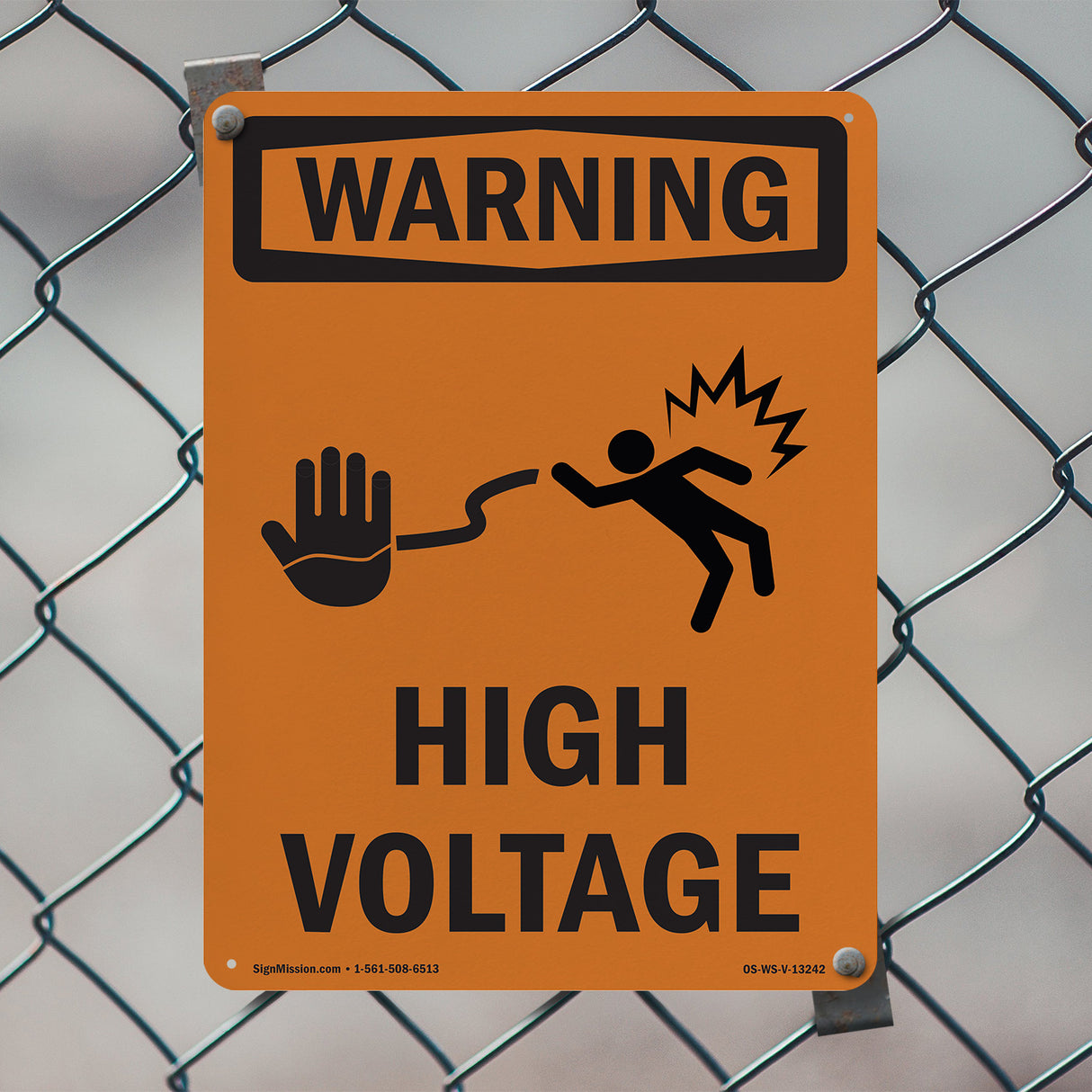 High Voltage With Symbol