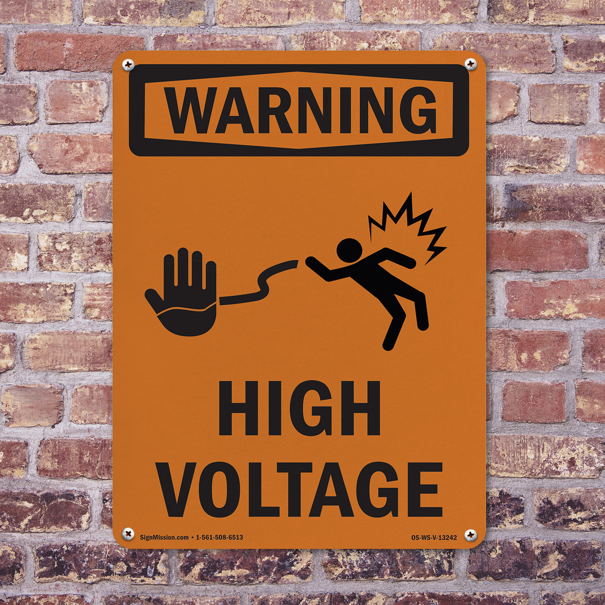 High Voltage With Symbol