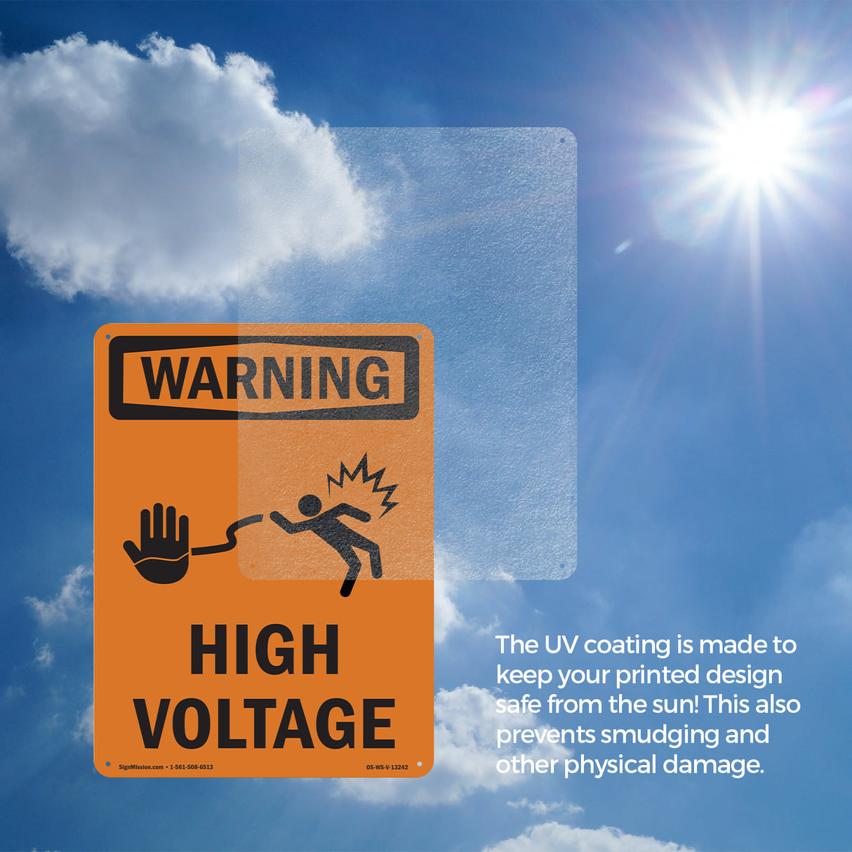 High Voltage With Symbol