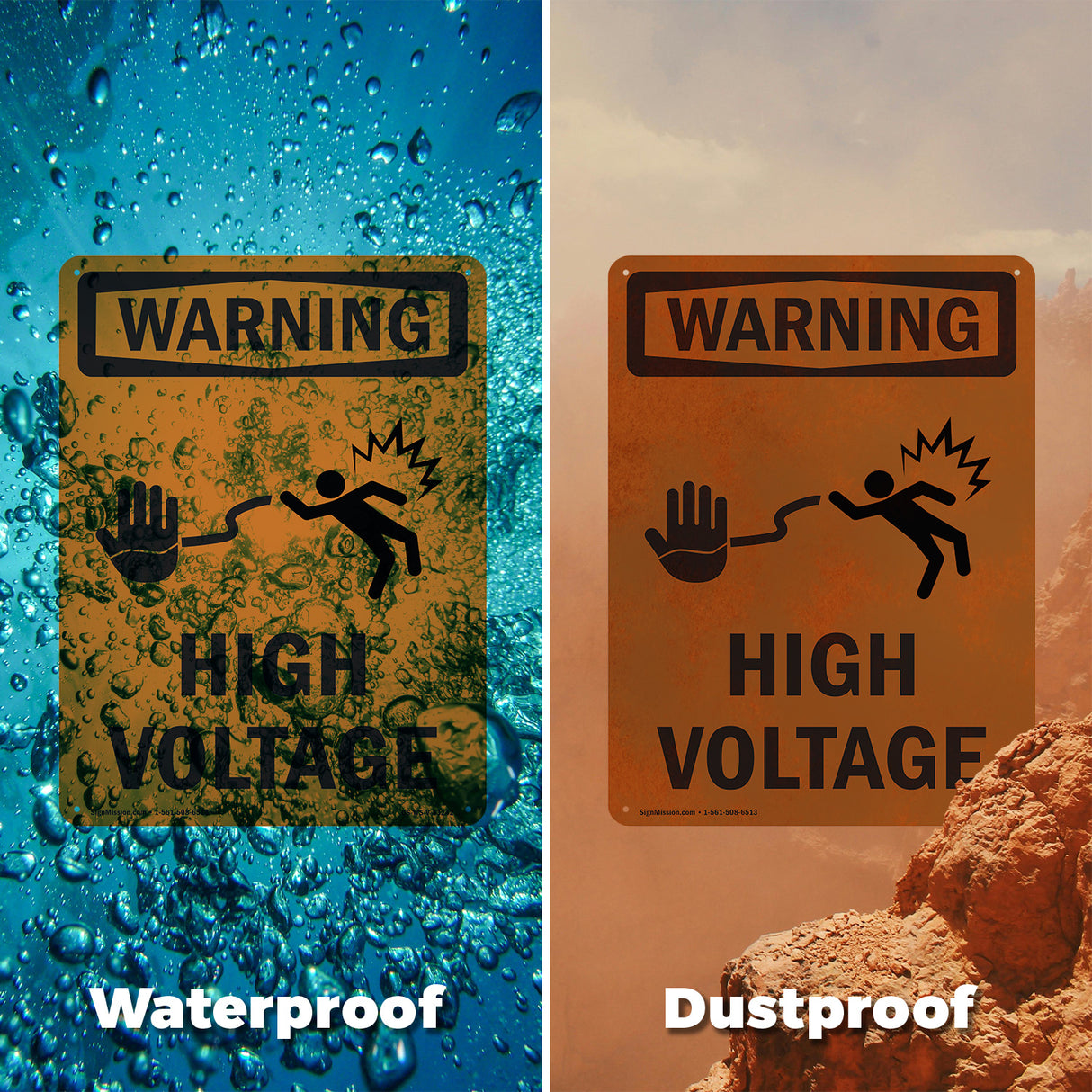 High Voltage With Symbol