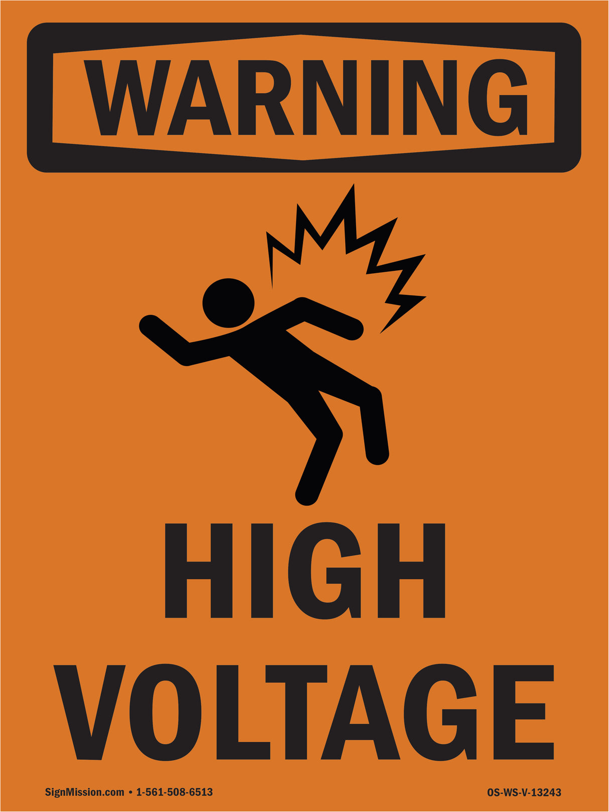 High Voltage With Symbol