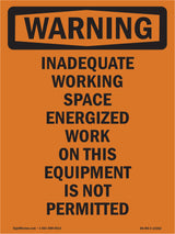 Inadequate Working Space Energized Work