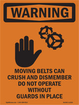 Moving Belts Can Crush