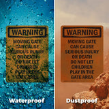 Moving Gate Can Cause Serious Injury Or