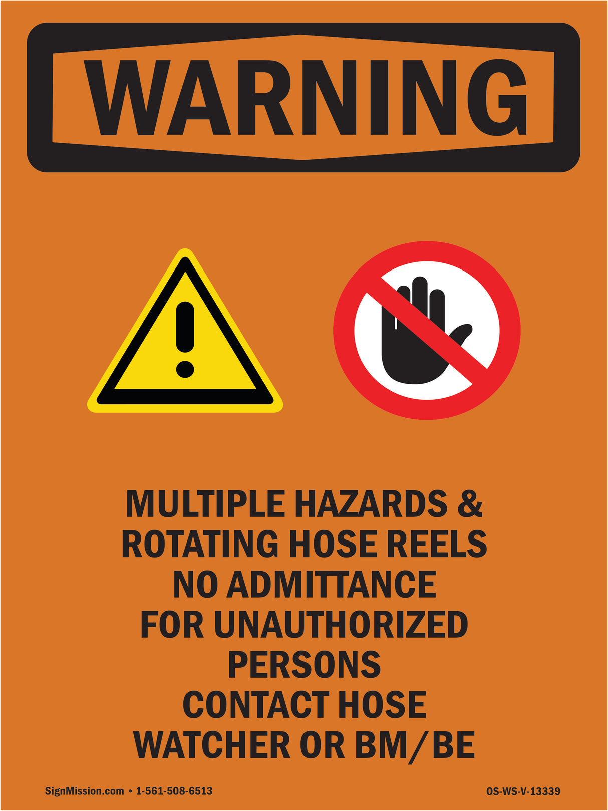 Multiple Hazards And Rotating With Symbol