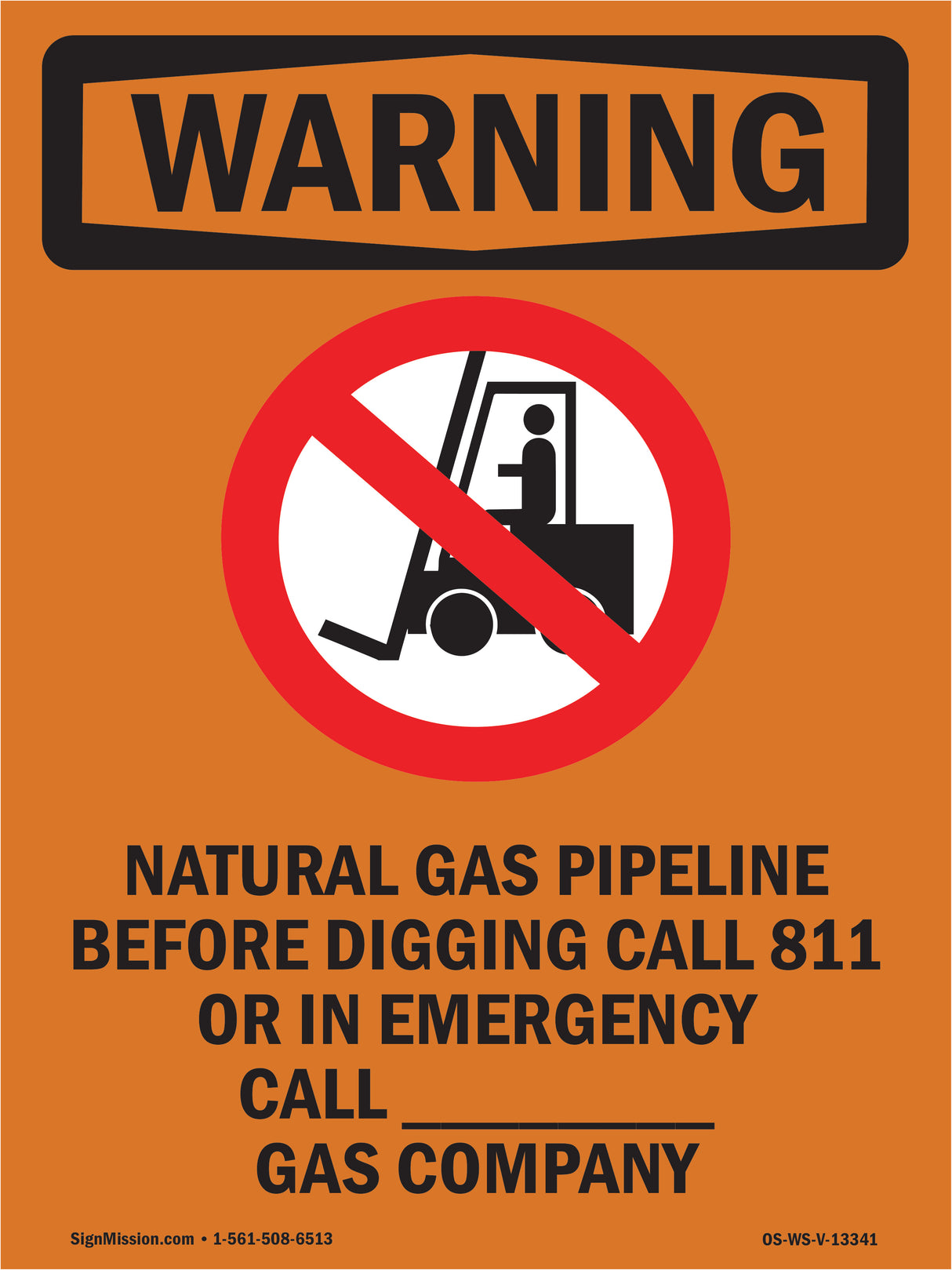 Natural Gas Pipeline Before With Symbol