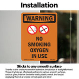 No Smoking Oxygen In Use Bilingual