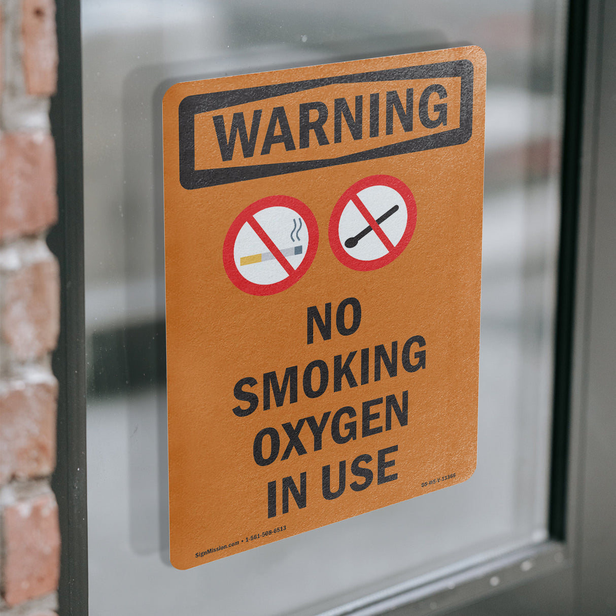 No Smoking Oxygen In Use Bilingual