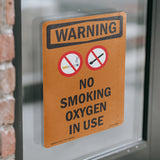 No Smoking Oxygen In Use Bilingual