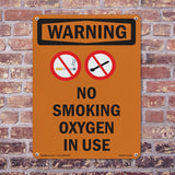 No Smoking Oxygen In Use Bilingual