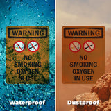 No Smoking Oxygen In Use Bilingual