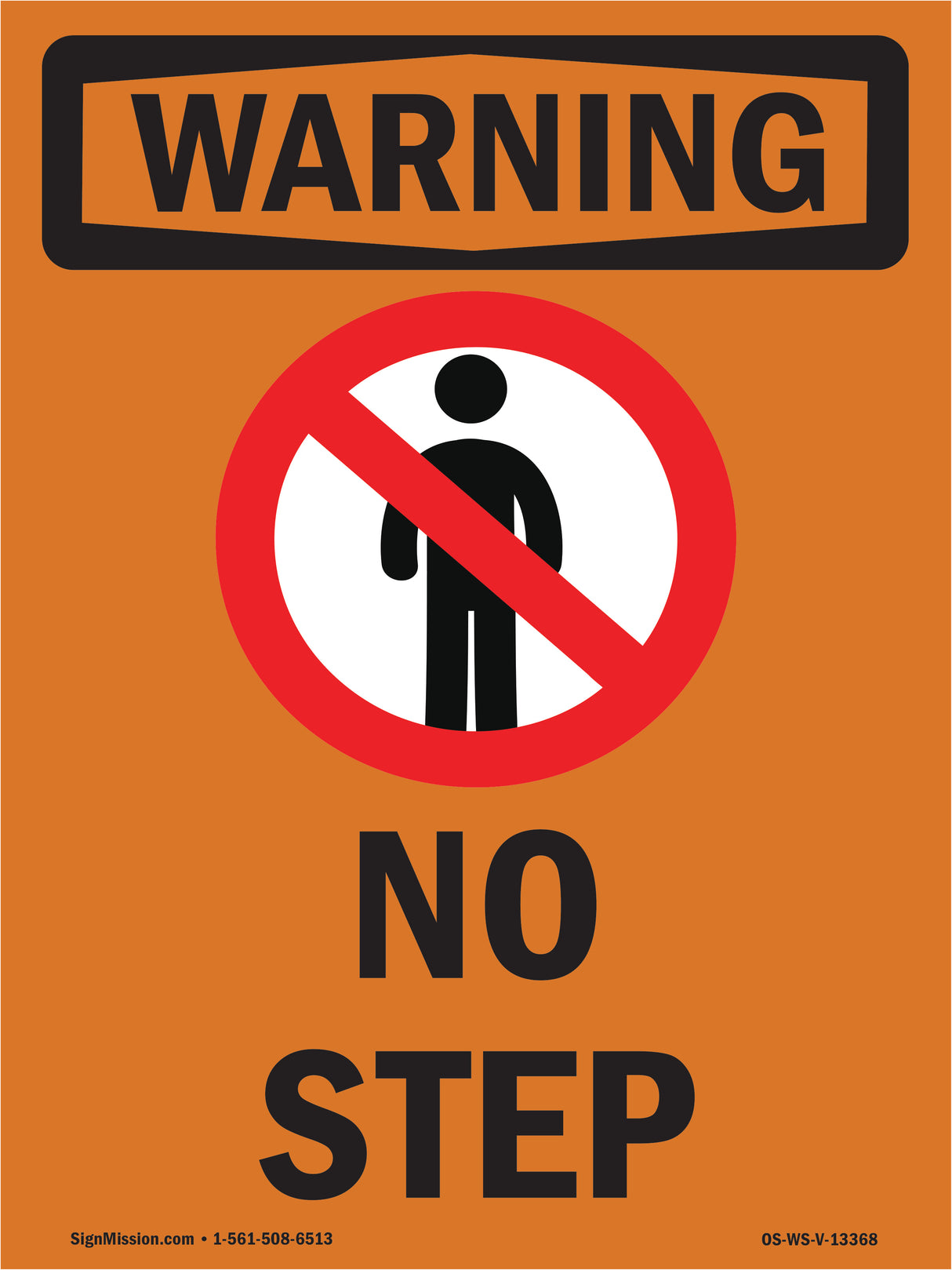 No Step With Symbol