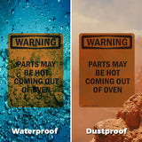 Parts May Be Hot Coming Out Of Oven