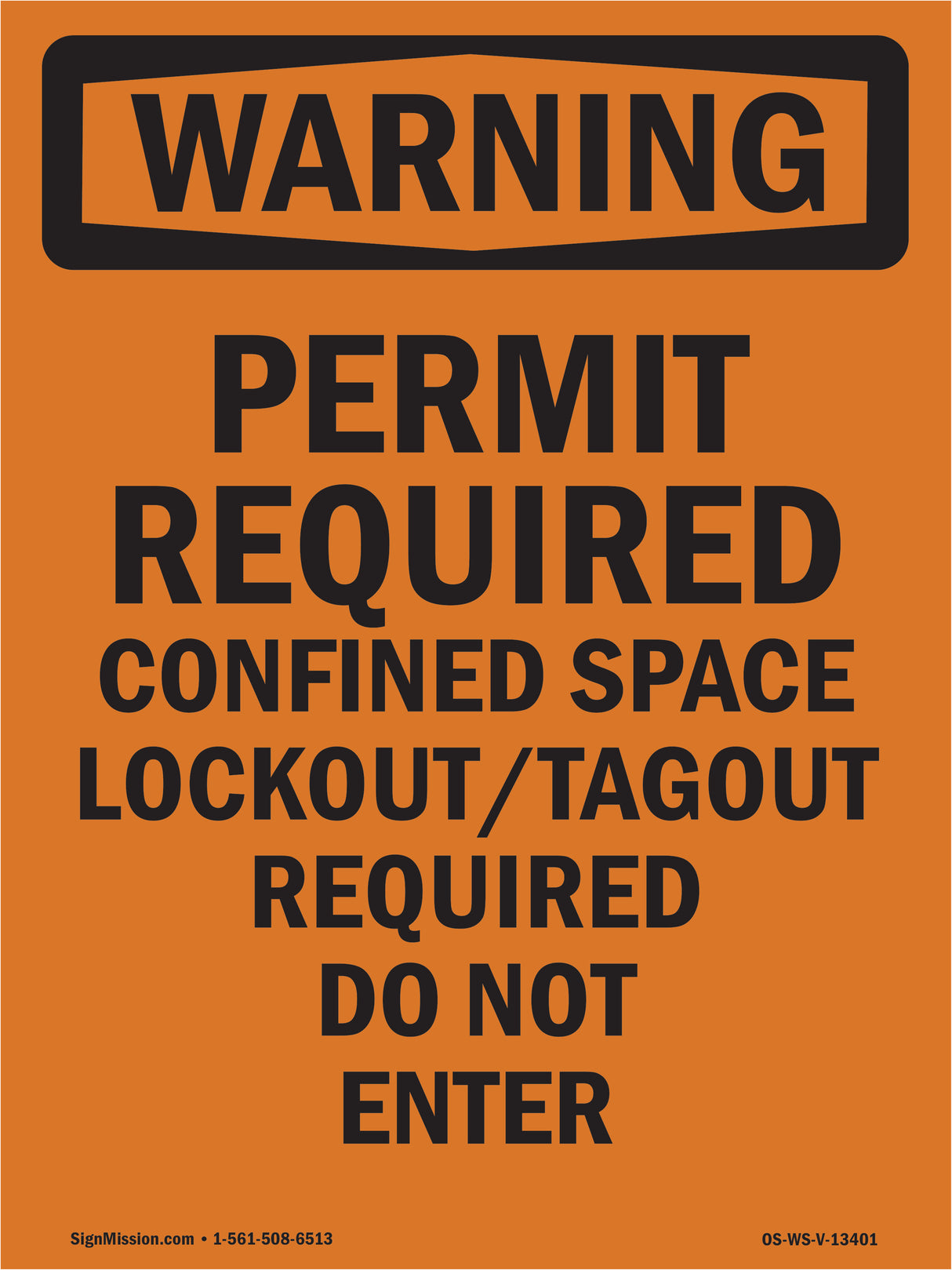 Permit Required Confined Space Lockout Tagout