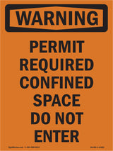 Permit Required Confined Space Do Not Enter