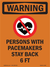 Pacemakers Stay Back 6 Ft Bilingual