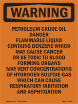 Petroleum Crude Oil Danger Flammable Liquid