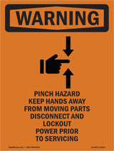 Pinch Hazard Keep Hands Away With Symbol