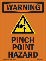 Pinch Point Hazard With Symbol