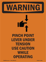 Pinch Point Lever Under Tension With Symbol