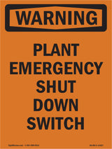 Plant Emergency Shut Down Switch