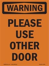 Please Use Other Door