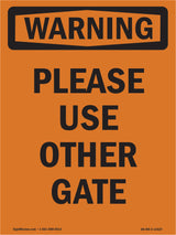 Please Use Other Gate