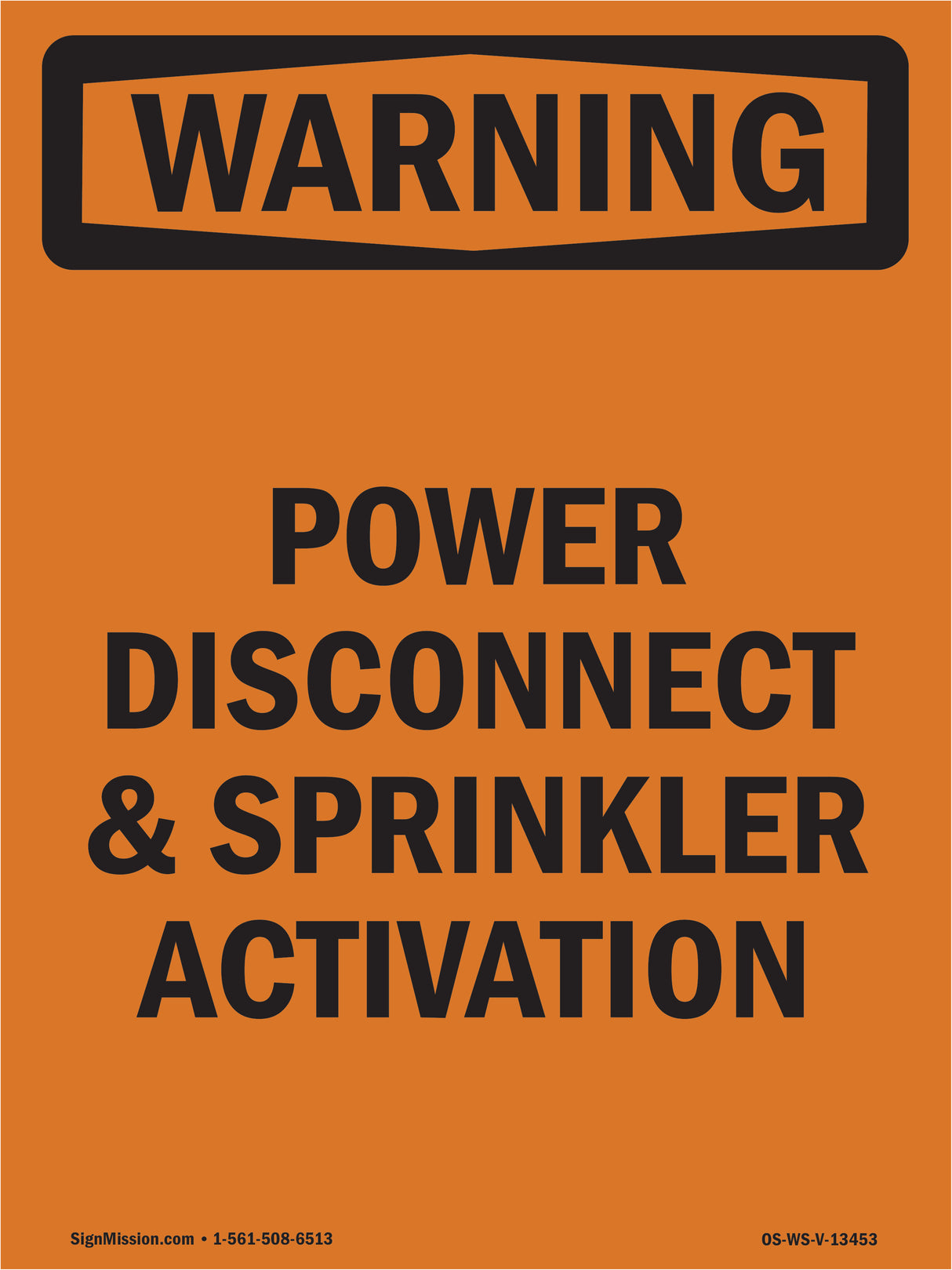 Power Disconnect And Sprinkler Activation