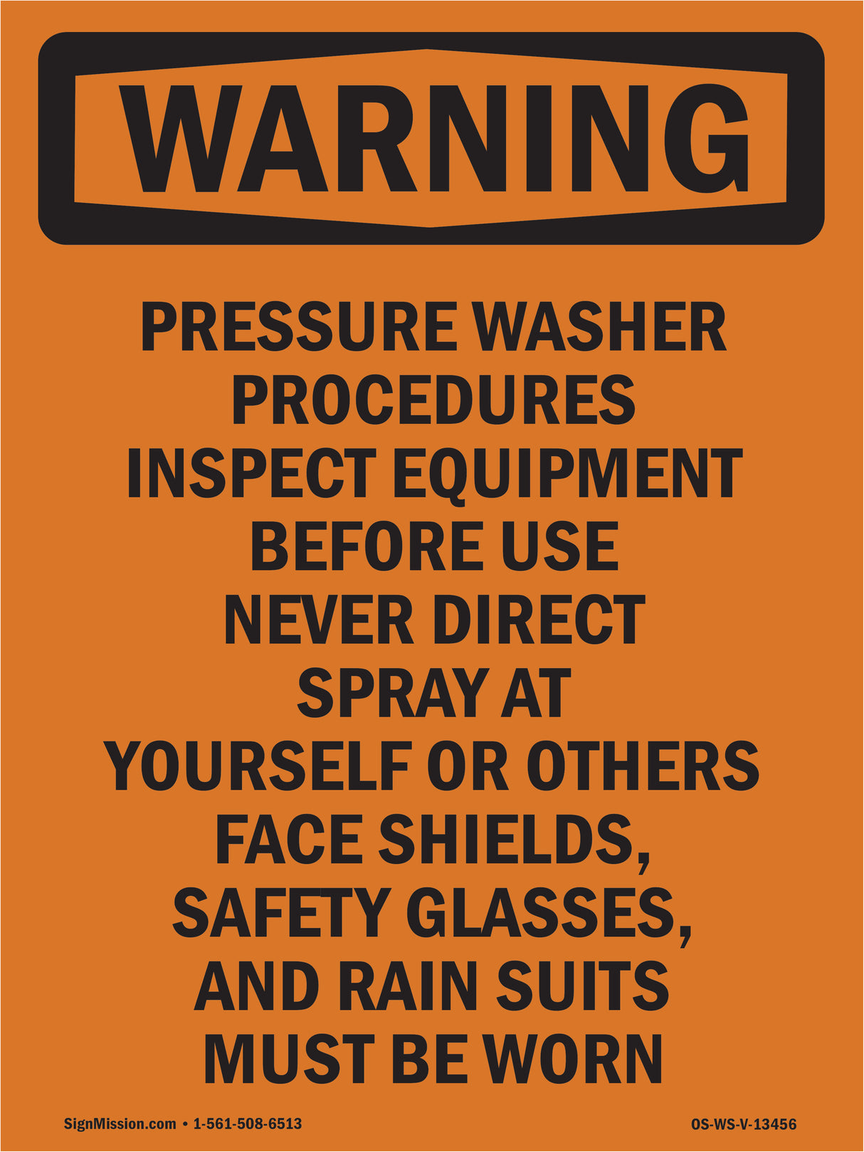 Pressure Washer Procedures Inspect Equipment